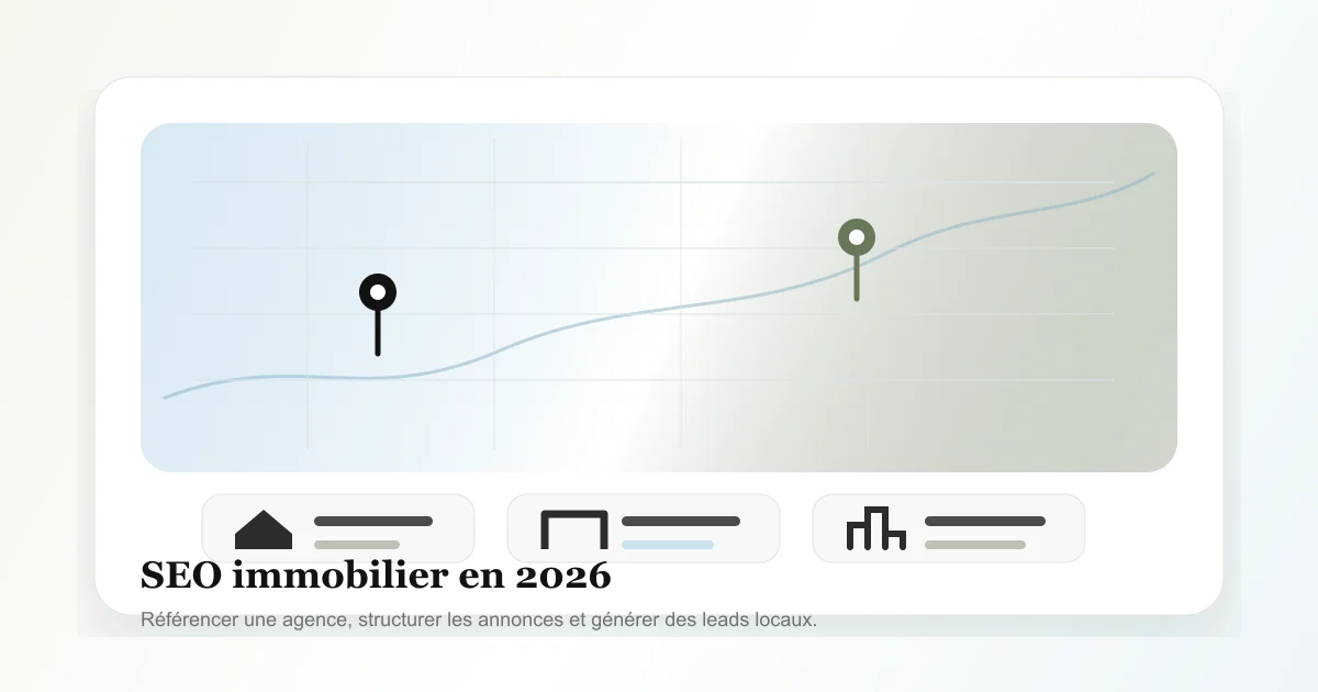 Carte locale, annonces immobilières et indicateurs SEO pour référencer une agence immobilière Carte locale, annonces immobilières et indicateurs SEO pour référencer une agence immobilière