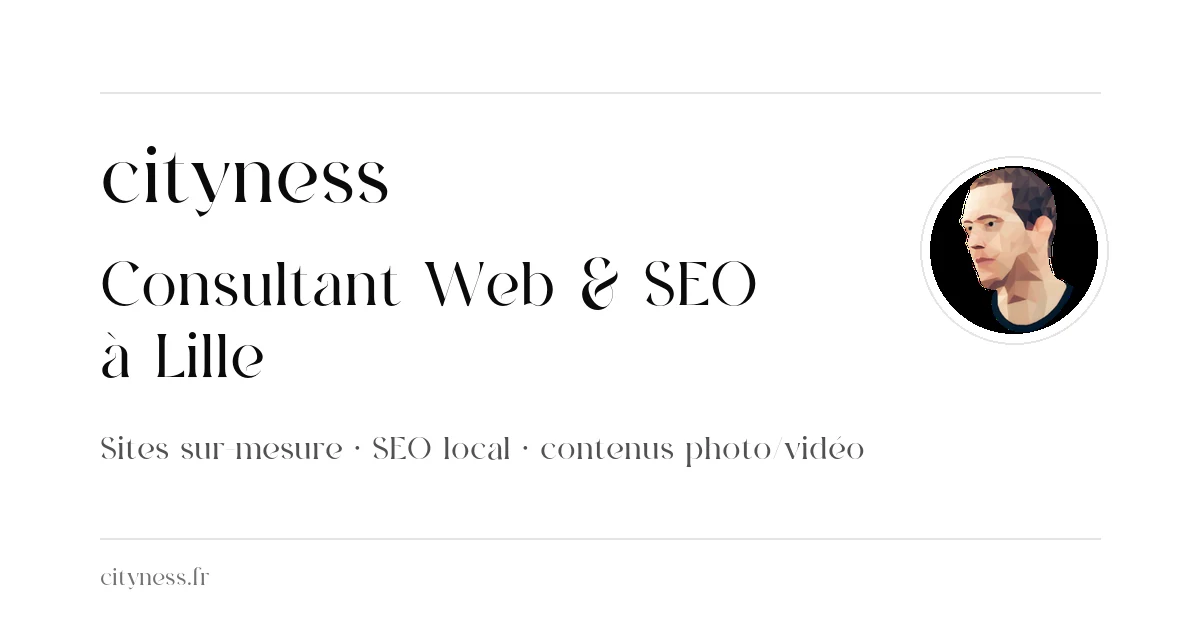 Cityness, consultant web et SEO à Lille